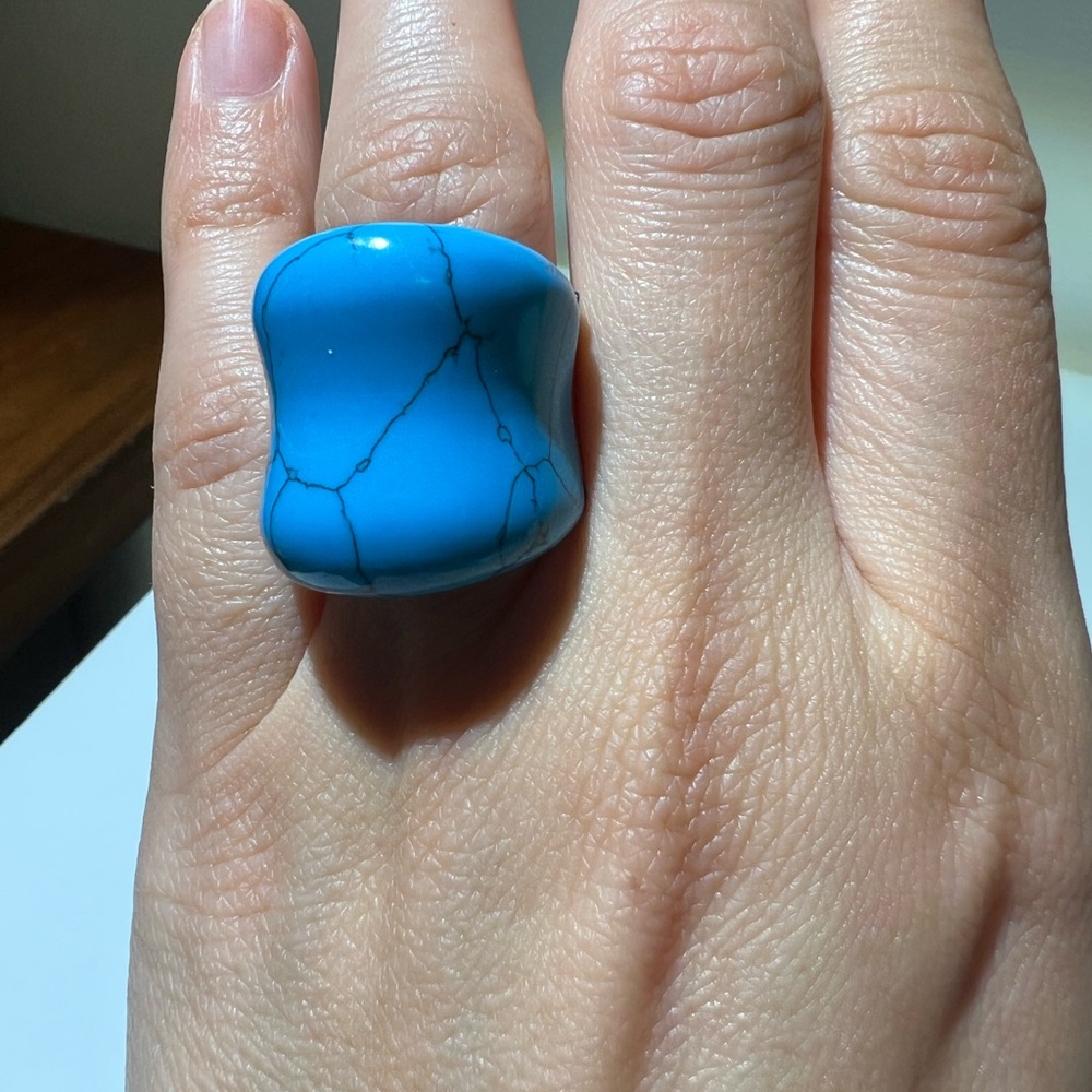 FAC Blue Statement Ring - Picture 4 of 8